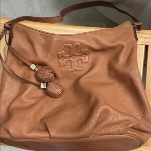 Tory Burch Tan Leather Hobo Bag